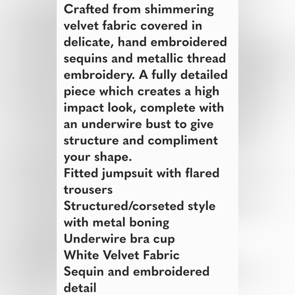 Nadine Merabi Hailey White Jumpsuit | NWT - Picture 10 of 16